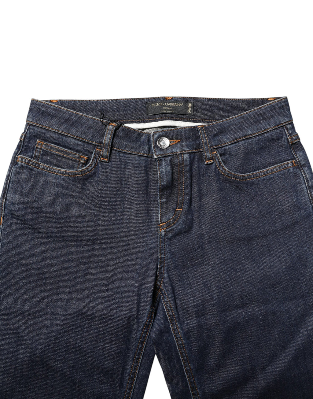 Dolce & Gabbana | Blue Skinny Cotton Mid Waisted Denim Jeans