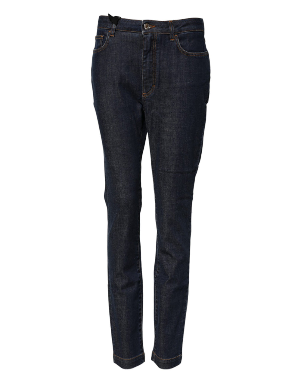 Dolce & Gabbana | Blue Queen Patch AUDREY Mid Waist Denim Jeans