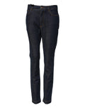 Dolce & Gabbana | Blue Queen Patch AUDREY Mid Waist Denim Jeans