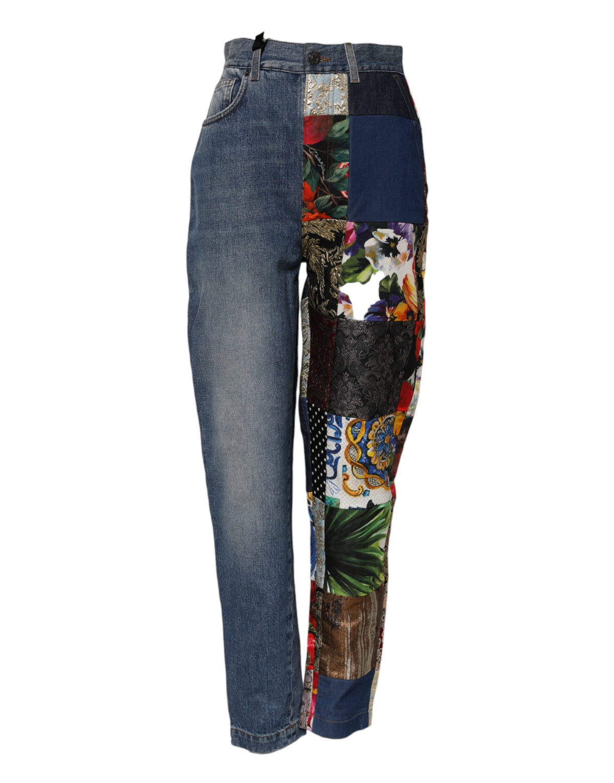 Dolce & Gabbana | Blue AMBER Patchwork High Waist Denim Jeans