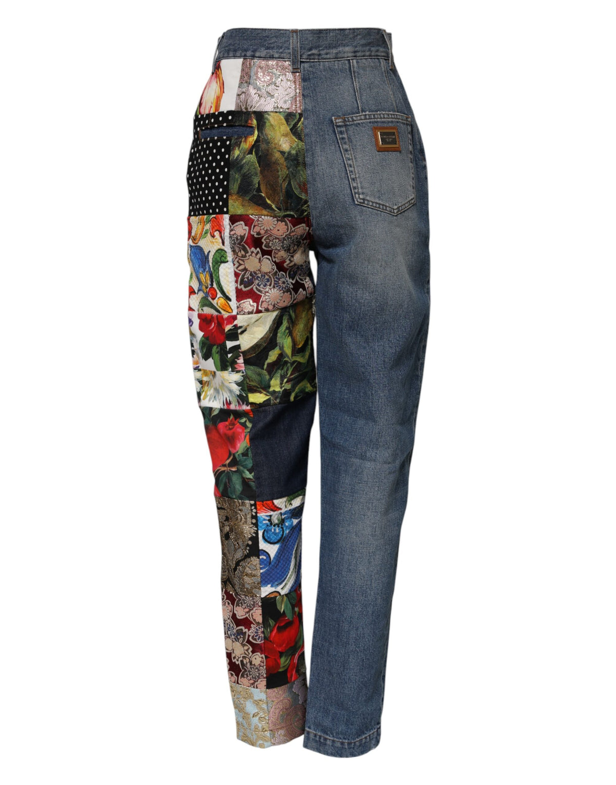 Dolce & Gabbana | Blue AMBER Patchwork High Waist Denim Jeans