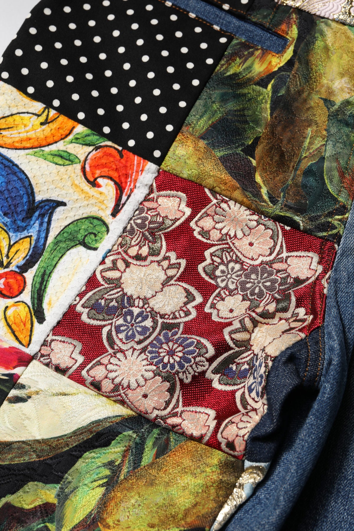 Dolce & Gabbana | Blue AMBER Patchwork High Waist Denim Jeans