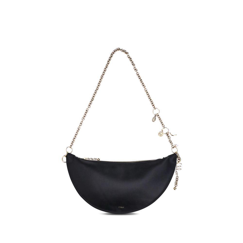 Chloé | Black Calf Leather Bos Taurus Shoulder Bag