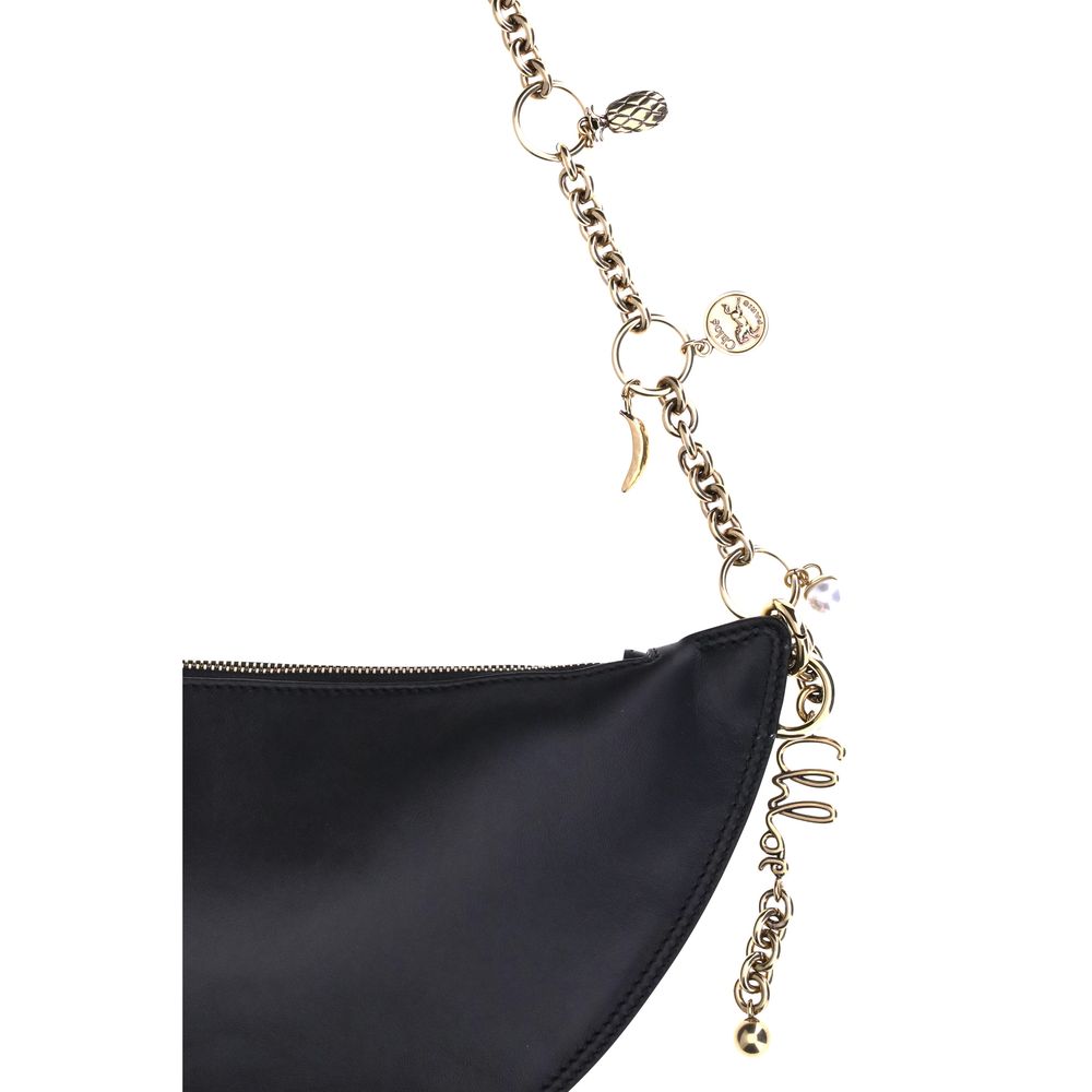 Chloé | Black Calf Leather Bos Taurus Shoulder Bag