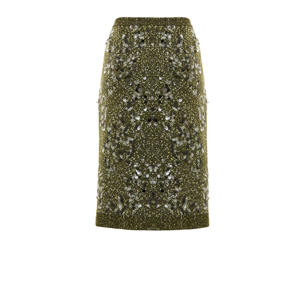 Gucci | Green Viscose Mini Skirt