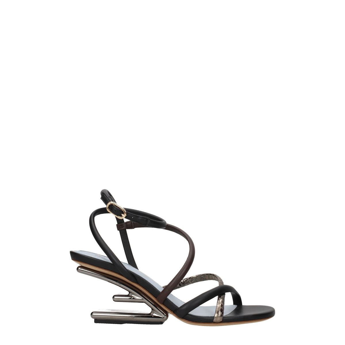 Fendi | Multicolor Leather Flat Sandals