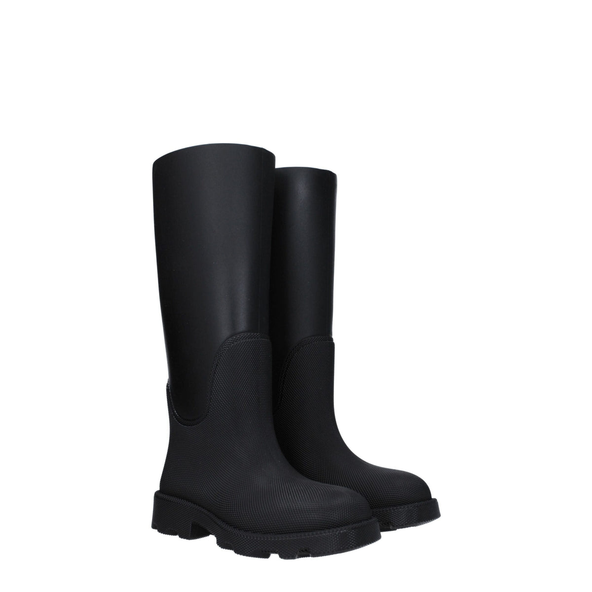 Burberry | Black Cotton Rain Boots