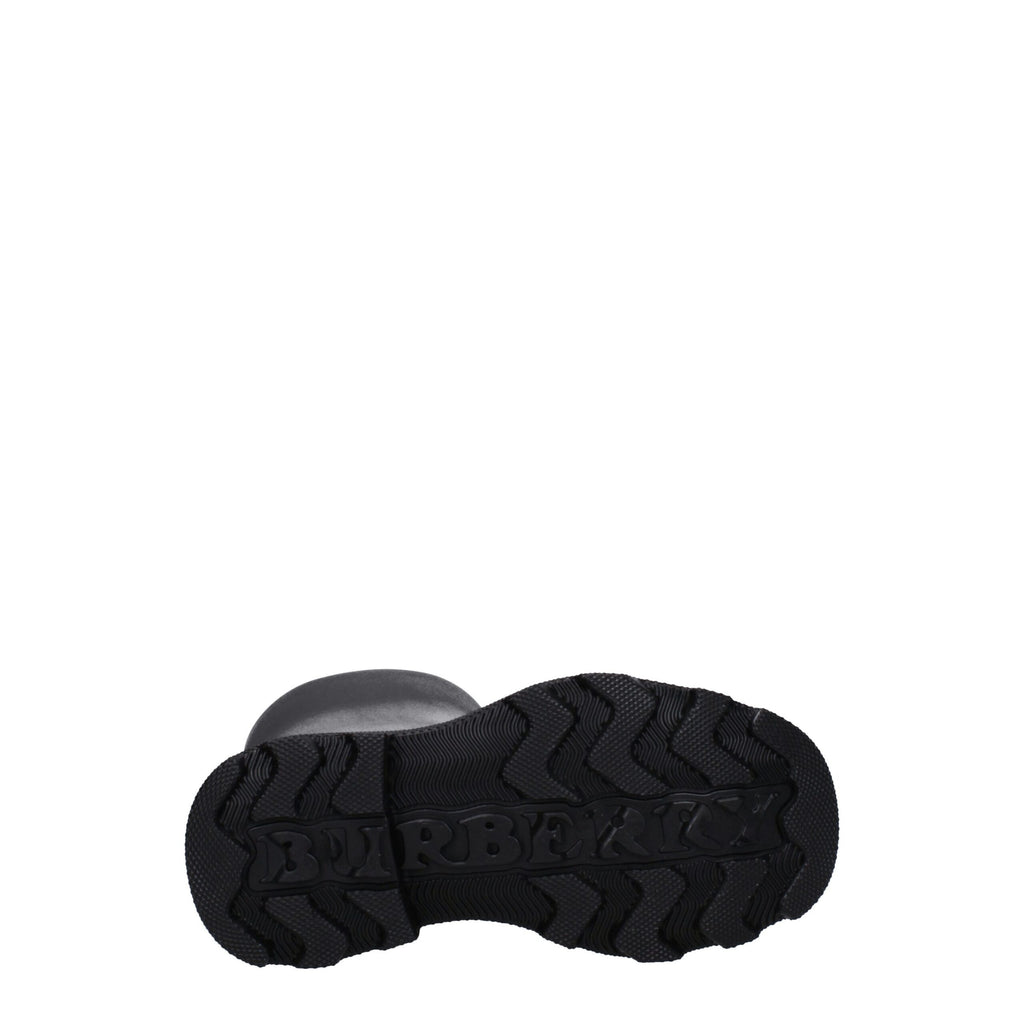 Burberry | Black Cotton Rain Boots