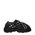 Burberry | Green Fabric Slip-On Loafers