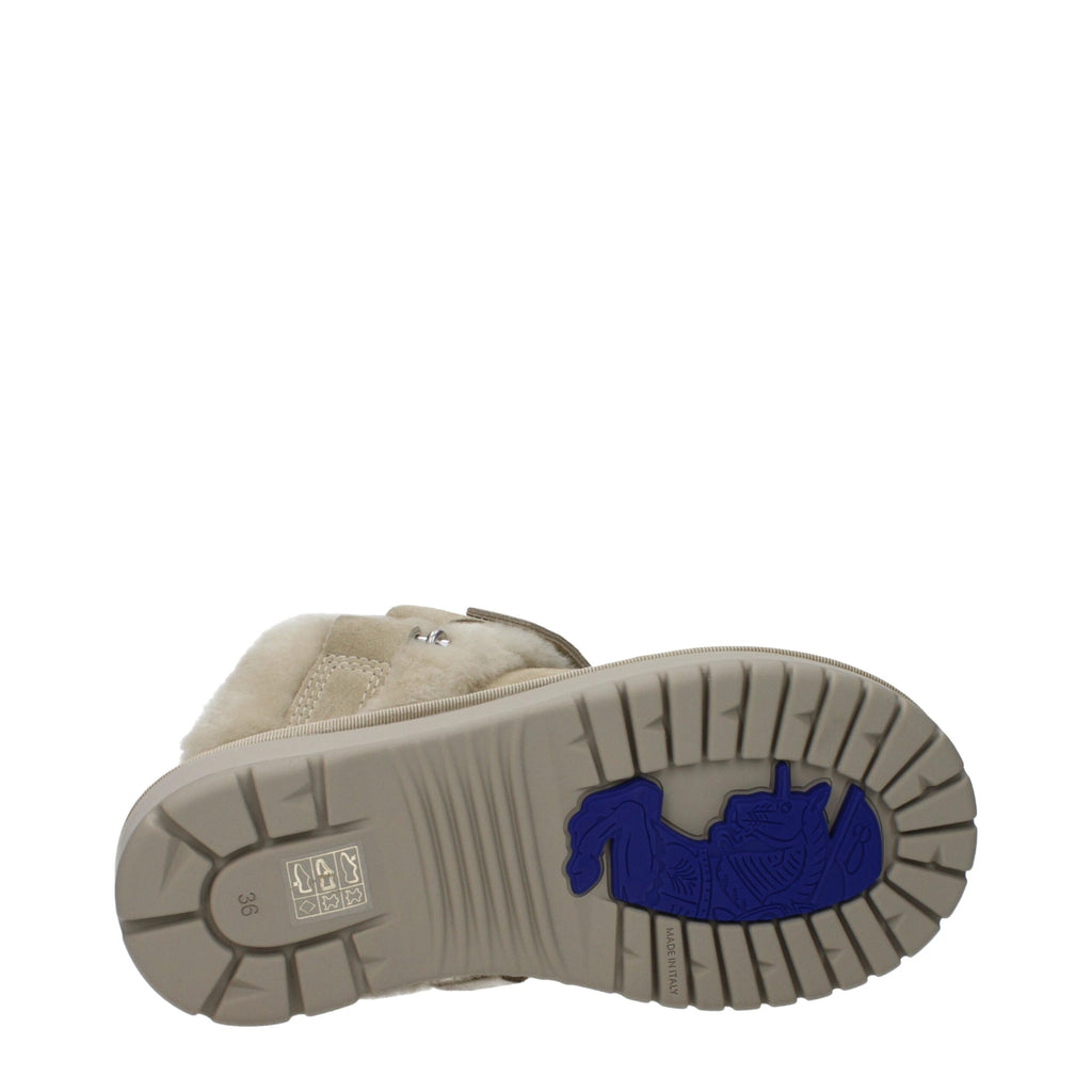 Burberry | Green Leather Slippers