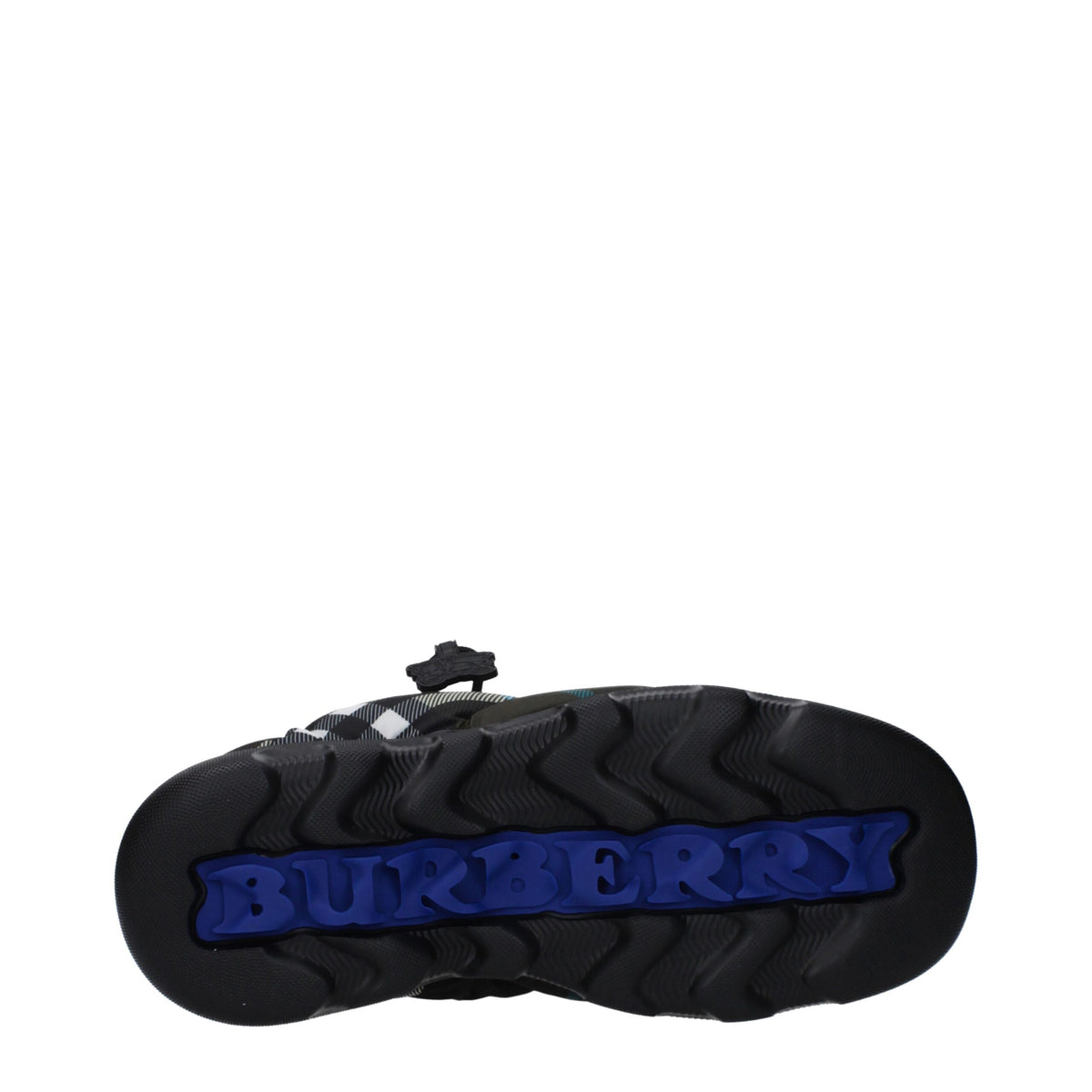 Burberry | Green Fabric Slip-On Loafers