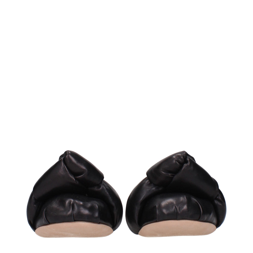 Miu Miu | Black Leather Ballet Flats