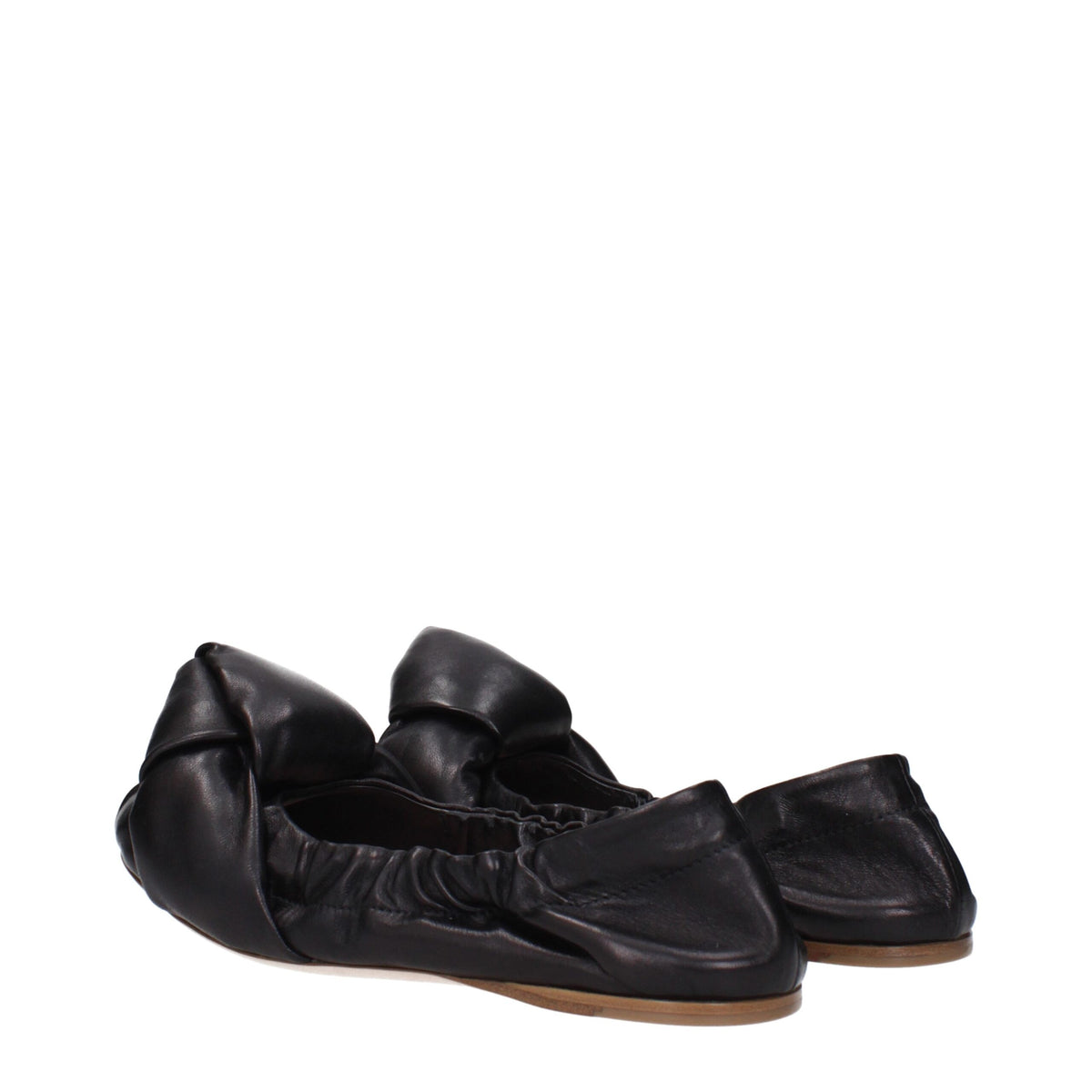 Miu Miu | Black Leather Ballet Flats
