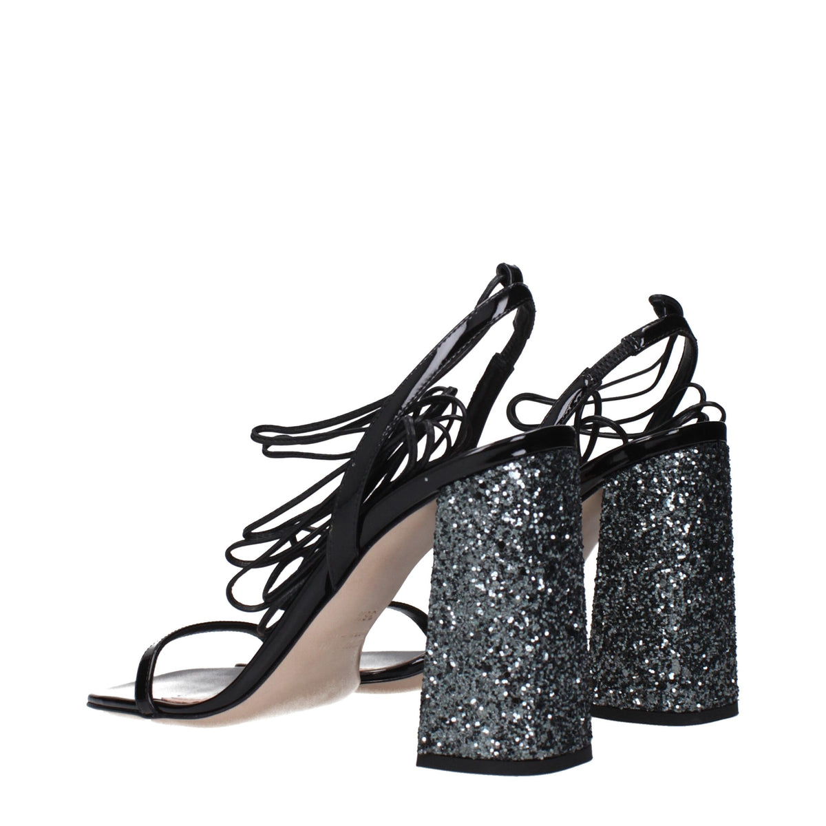 Miu Miu | Black Leather Platform Sandals