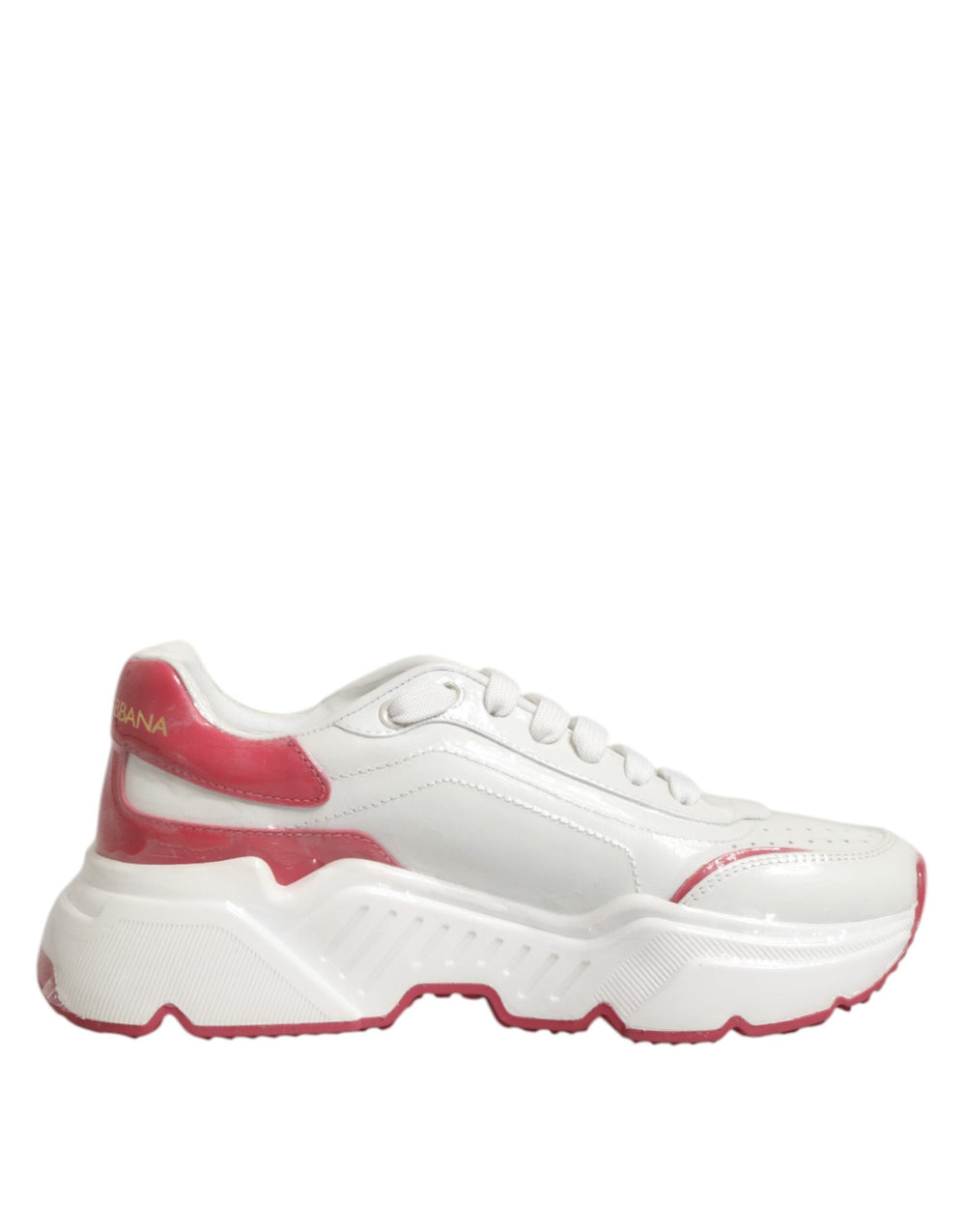 Dolce & Gabbana | White Pink Daymaster Low Top Sneakers Shoes