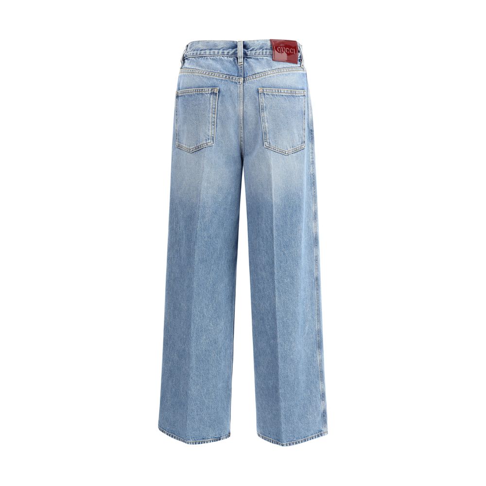 Gucci | Light Blue Cotton Jeans Denim