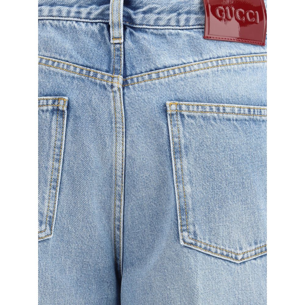 Gucci | Light Blue Cotton Jeans Denim