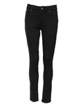 Dolce & Gabbana | Black Cotton Skinny Mid Waist Denim Jeans