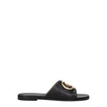 Off-White | Black Leather Slippers