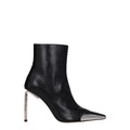 Off-White | Black Leather Ankle Boots