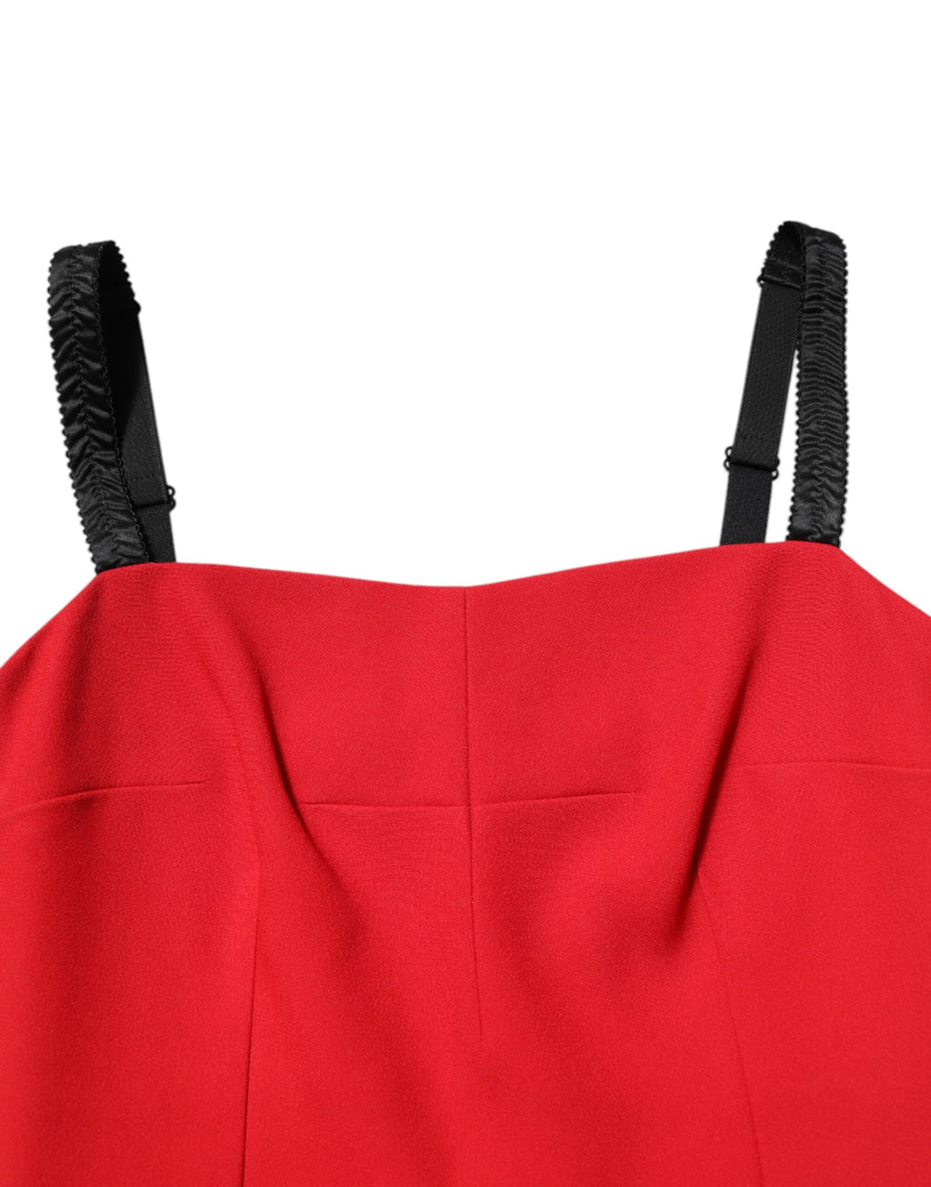 Dolce & Gabbana | Red Stretch Bodycon Sheath Knee Length Dress