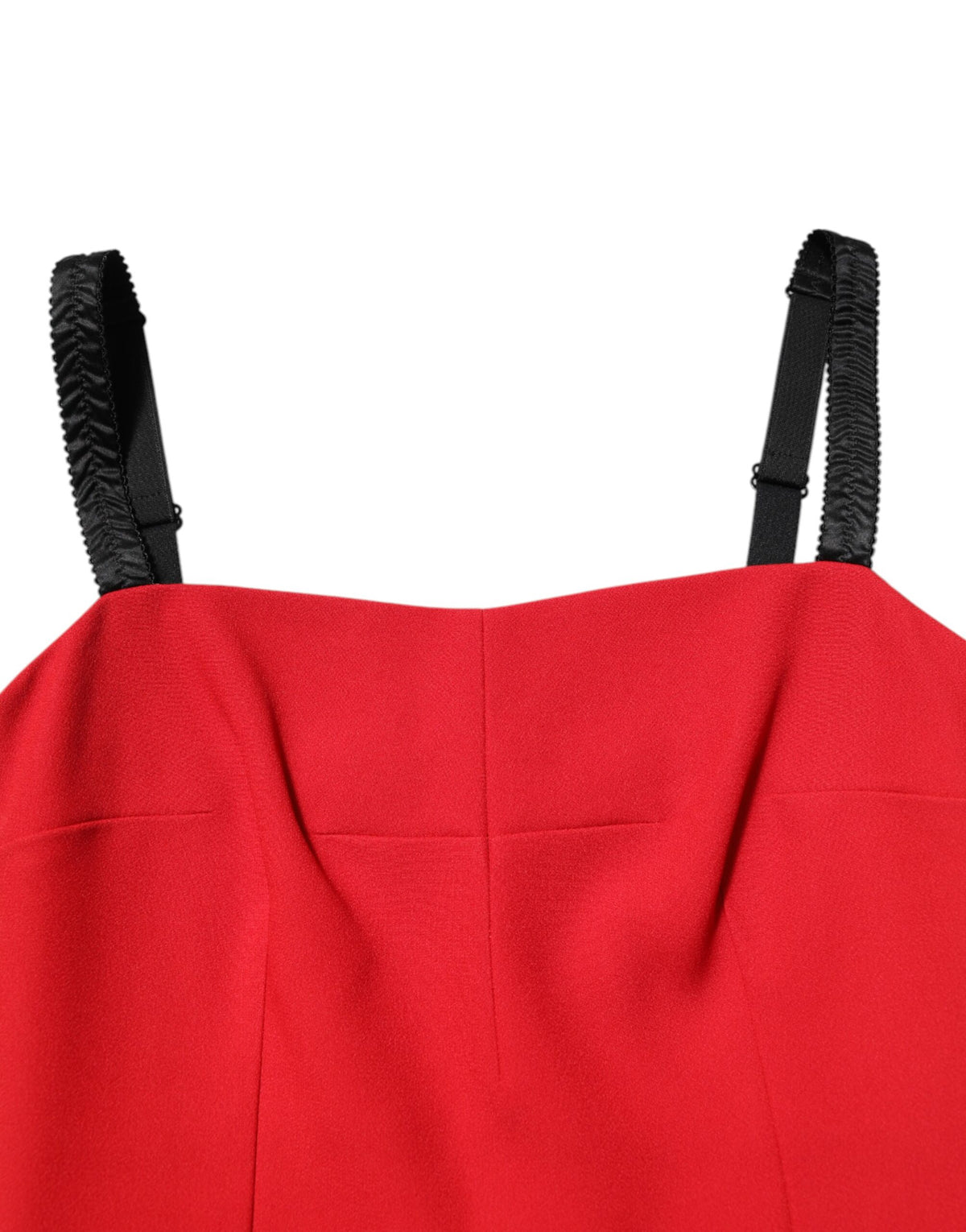 Dolce & Gabbana | Red Stretch Bodycon Sheath Knee Length Dress