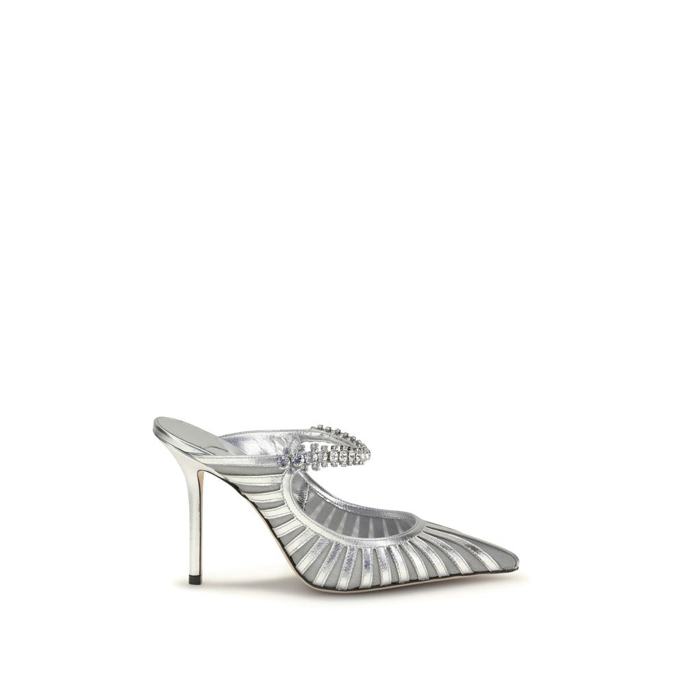 Jimmy Choo | Silver Leather High Heel Pumps