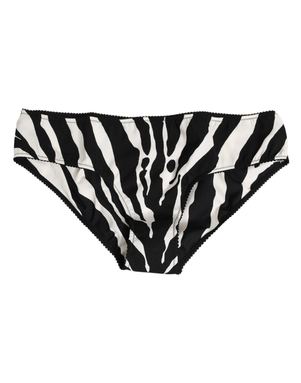 Dolce & Gabbana | Black White Zebra Print Slip Briefs Underwear
