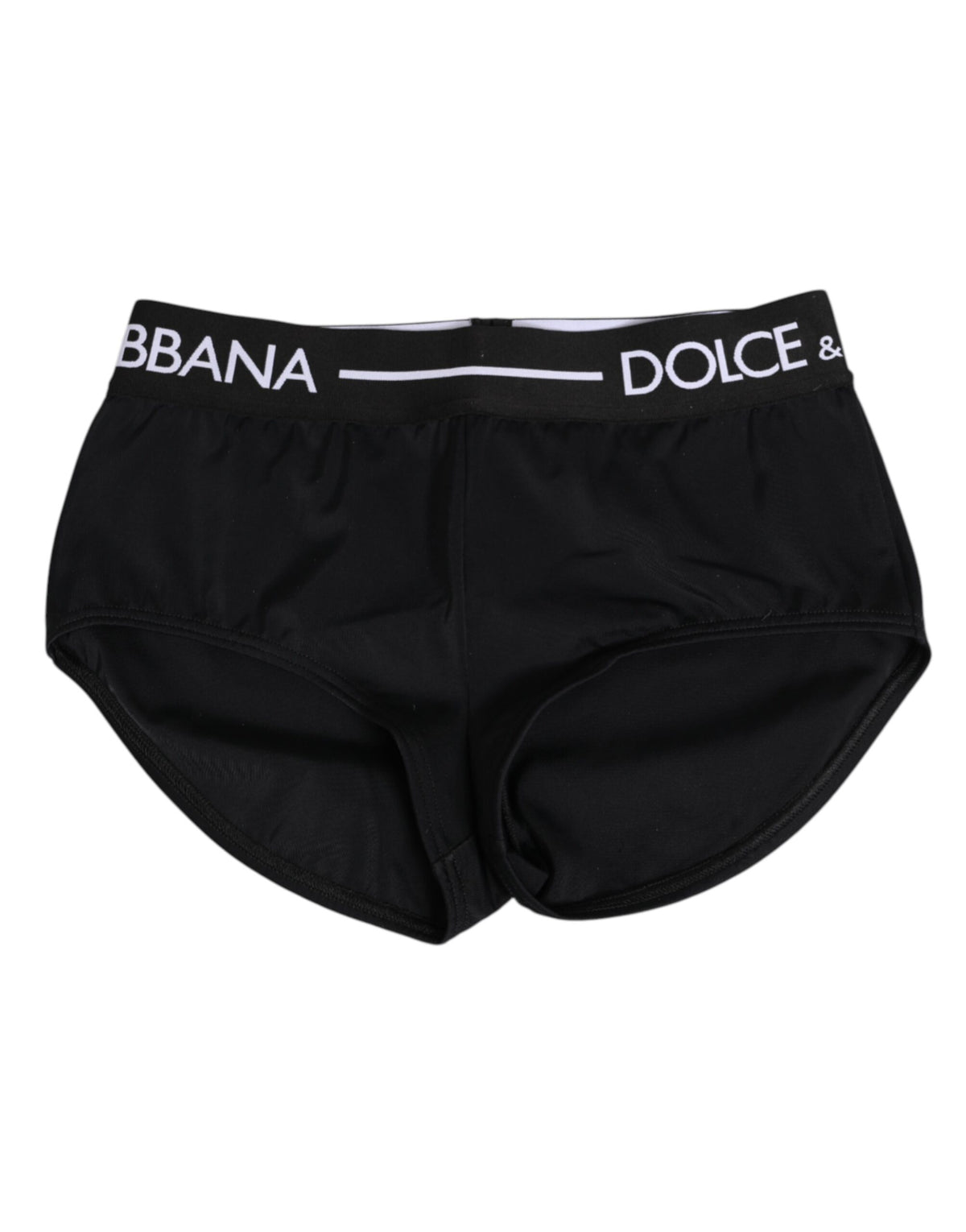 Dolce & Gabbana | Black Nylon Logo Waistband Shorts Underwear