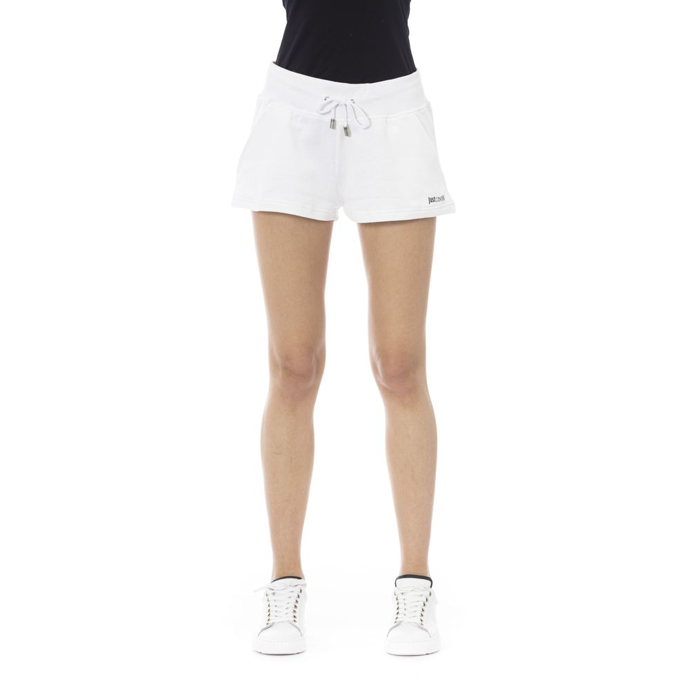 Just Cavalli | White Cotton Women's Sweatshorts