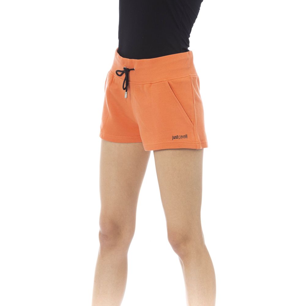 Just Cavalli | Orange Cotton Women's Sweatshorts