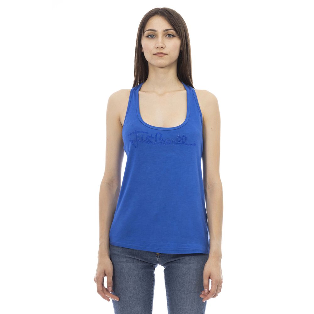 Just Cavalli | Blue Viscose Women Top