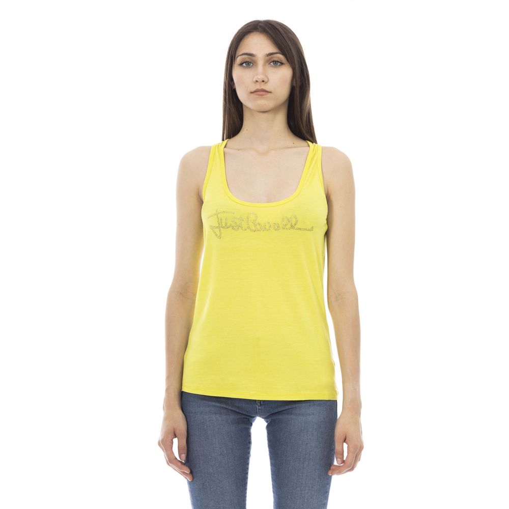 Just Cavalli | Yellow Viscose Women Top