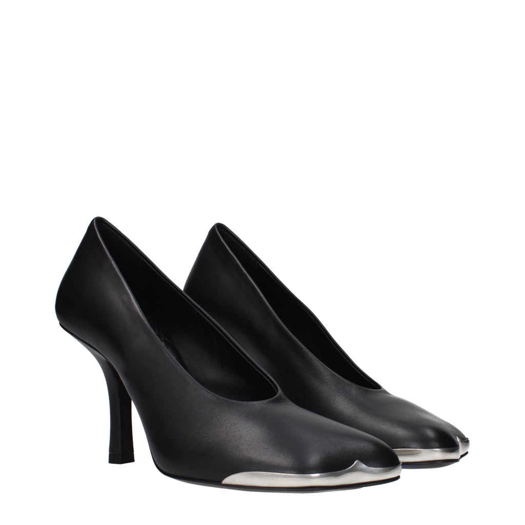 Burberry | Black Leather High Heel Pumps