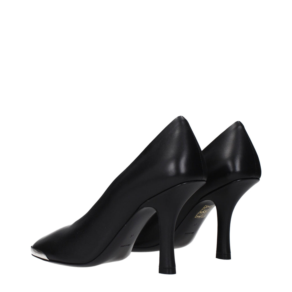 Burberry | Black Leather High Heel Pumps