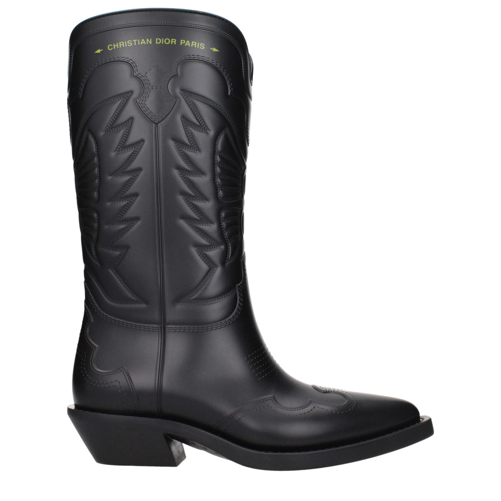 Christian Dior | Black Cotton Boots
