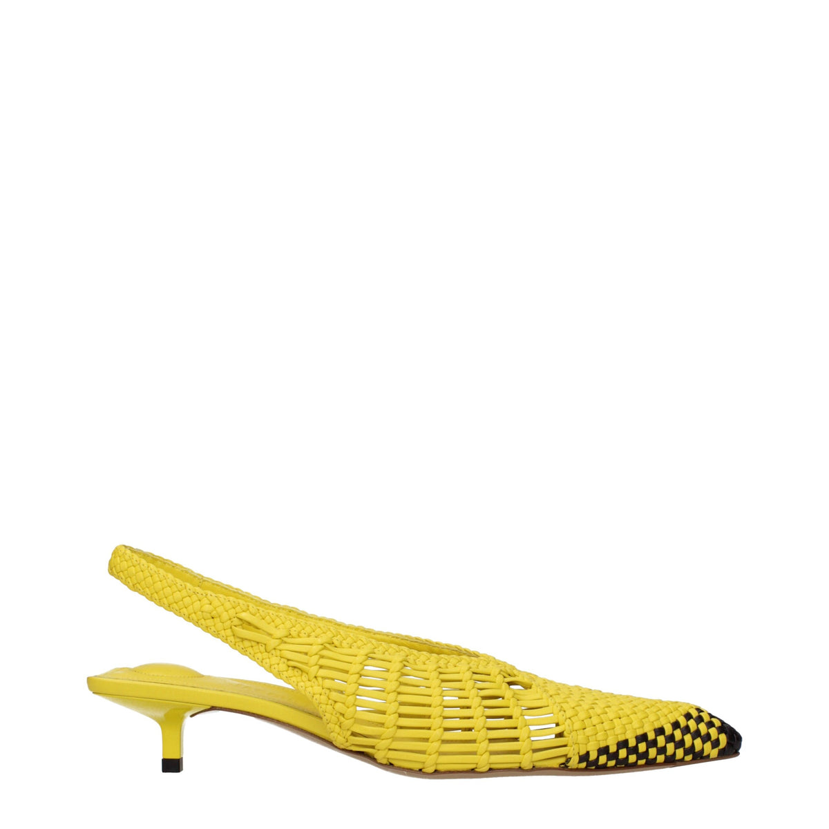 Jacquemus | Yellow Leather Flat Sandals