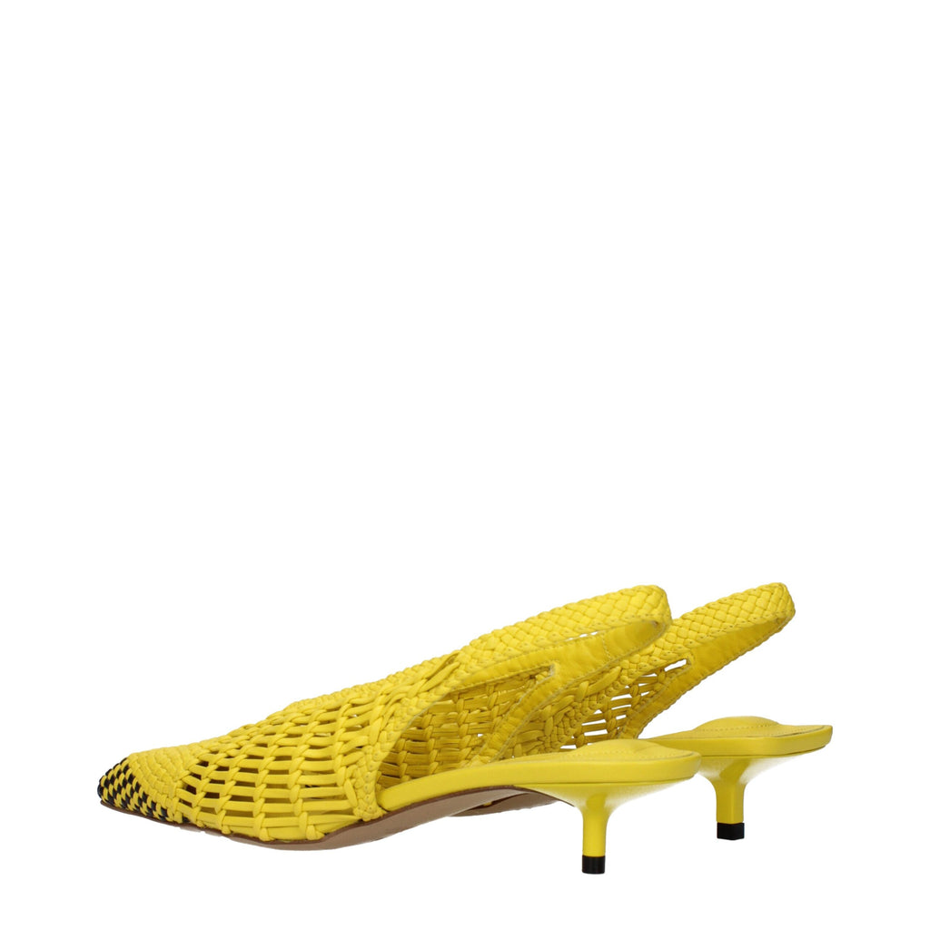 Jacquemus | Yellow Leather Flat Sandals