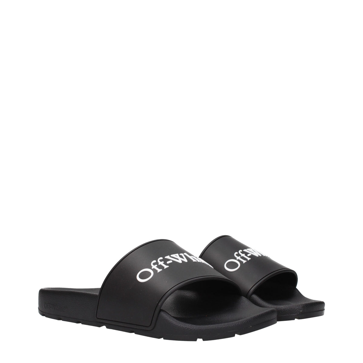 Off-White | Black Cotton Slippers