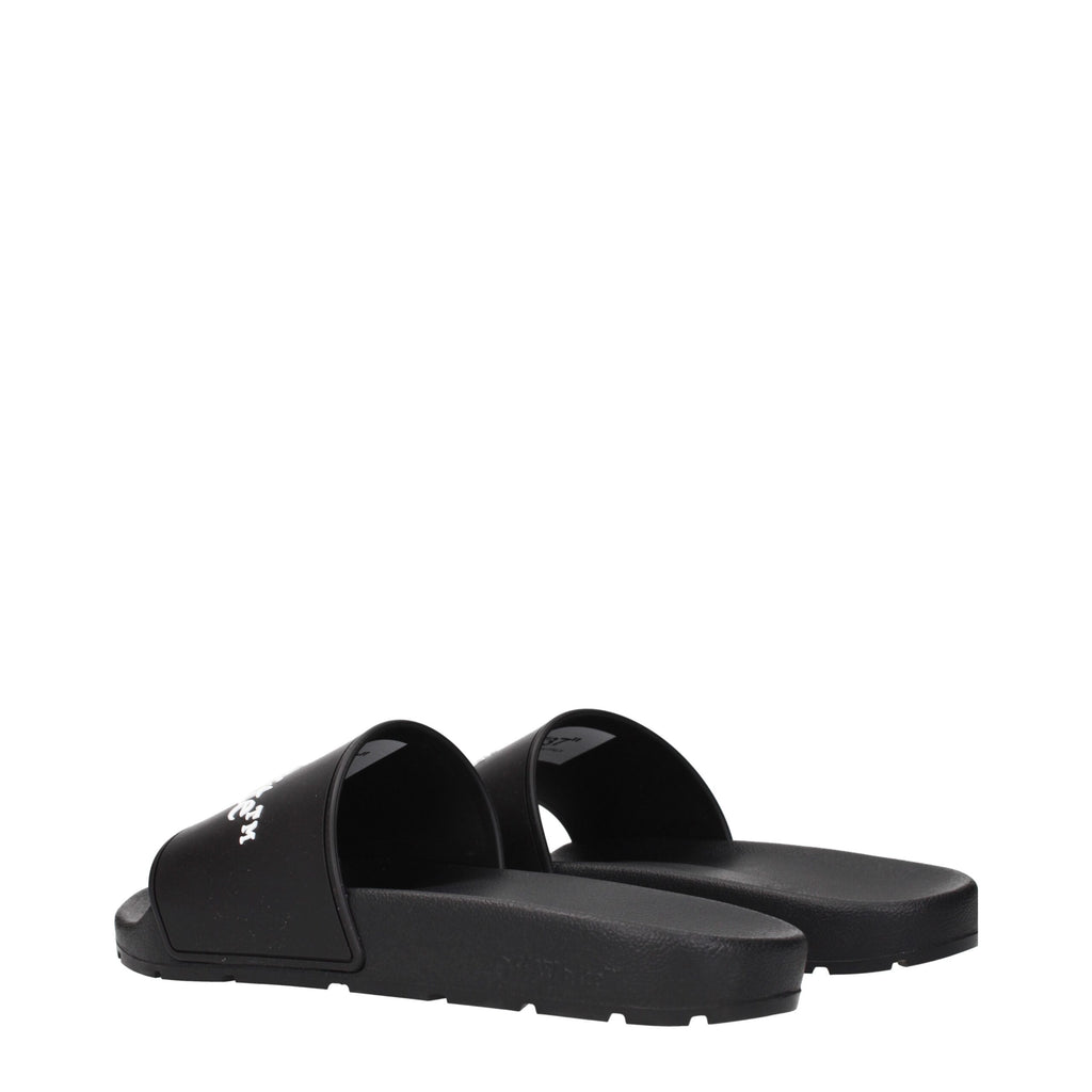 Off-White | Black Cotton Slippers