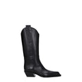Off-White | Black Leather High Heel Boots