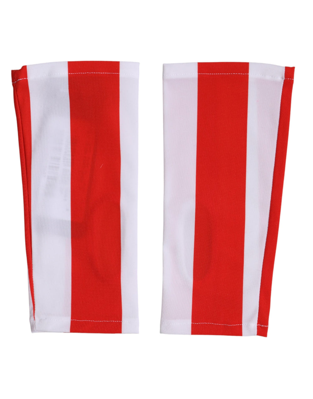 Dolce & Gabbana | Red White Nylon Fingerless Wrist Length Gloves