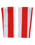 Dolce & Gabbana | Red White Nylon Fingerless Wrist Length Gloves