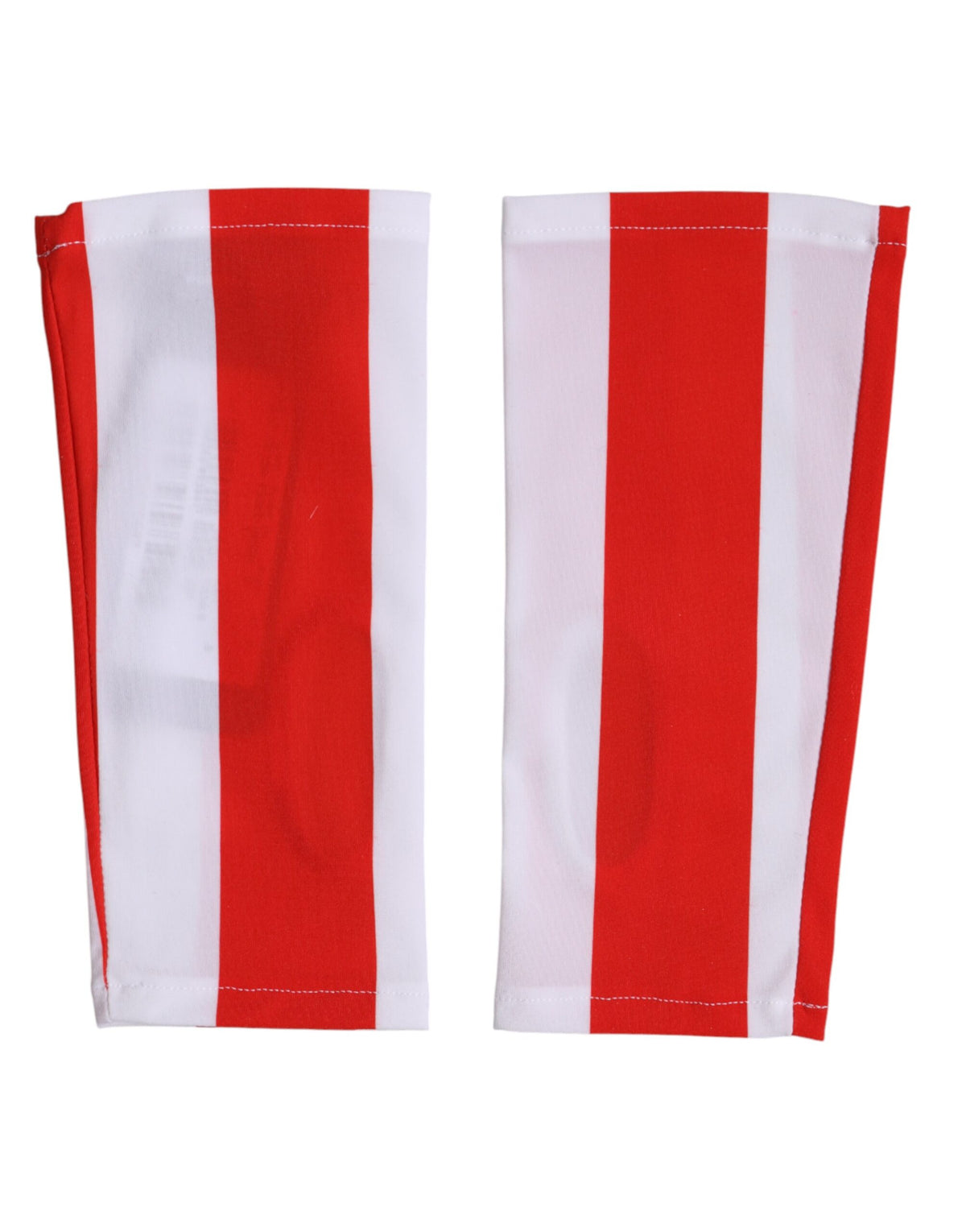 Dolce & Gabbana | Red White Nylon Fingerless Wrist Length Gloves