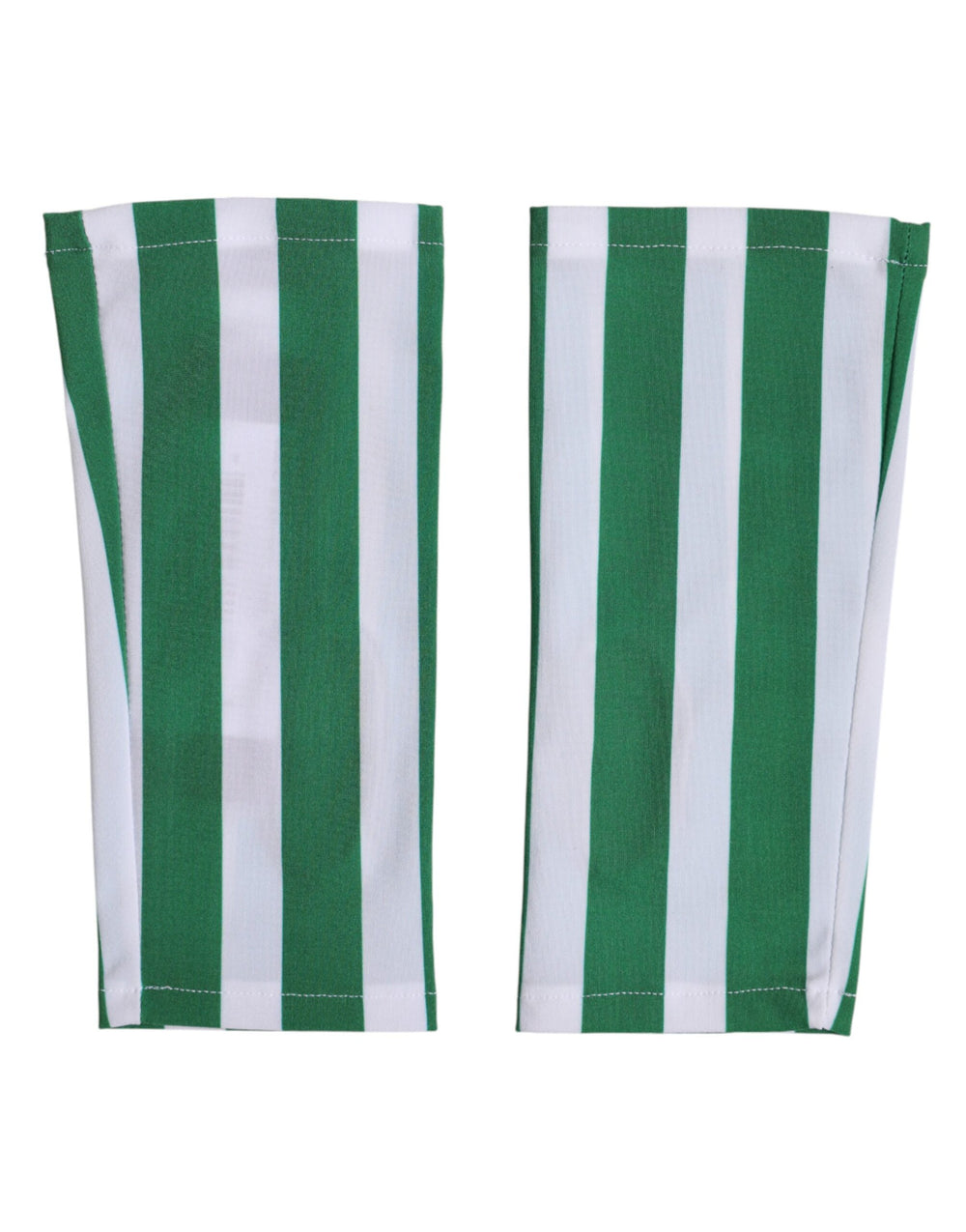 Dolce & Gabbana | Green White Nylon Fingerless Wrist Length Gloves