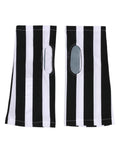 Dolce & Gabbana | Black White Nylon Fingerless Wrist Length Gloves