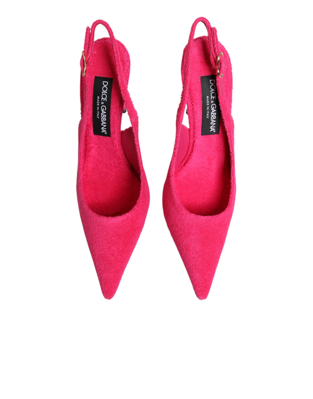 Dolce & Gabbana | Pink Terry Cloth High Heels Slingback Shoes