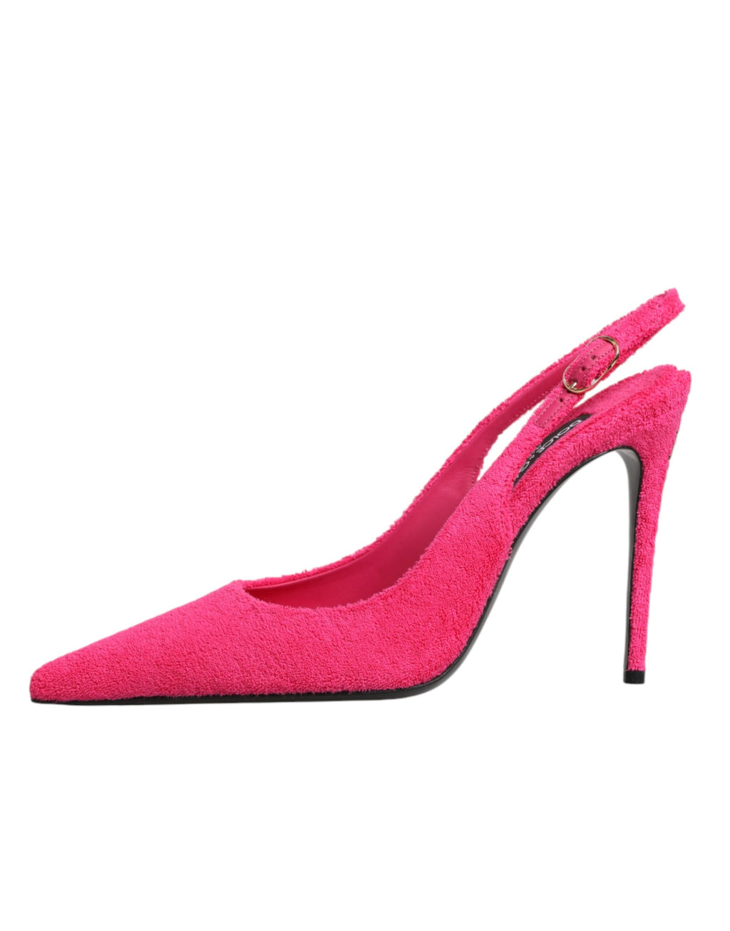 Dolce & Gabbana | Pink Terry Cloth High Heels Slingback Shoes