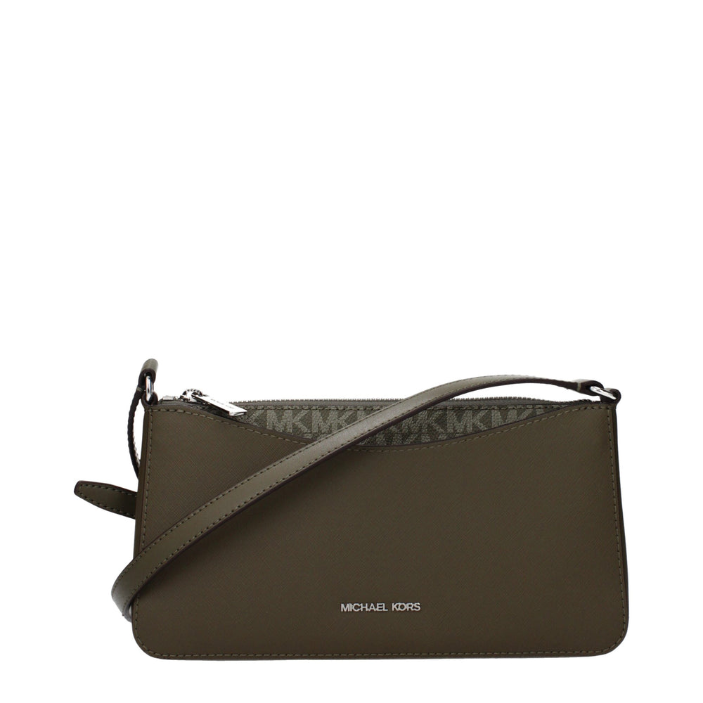 Michael Kors | Green Fabric Crossbody Bag