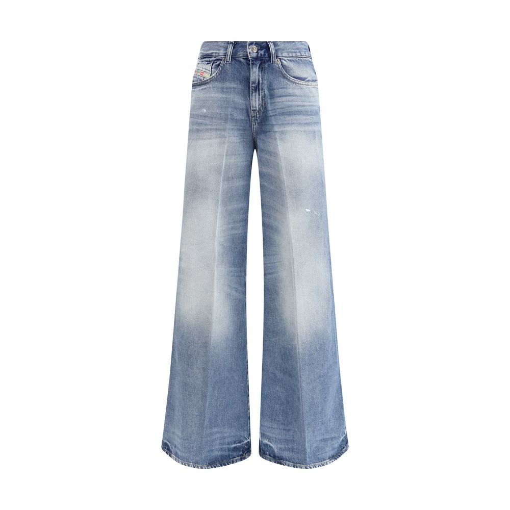 Diesel | Blue Cotton Bootcut Jeans